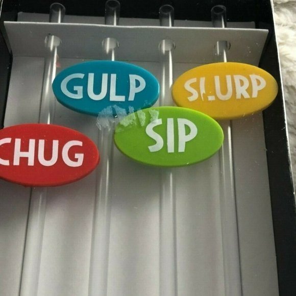 10" Reusable‎ Party Time Straws Gulp Chug Slurp - Picture 5 of 8